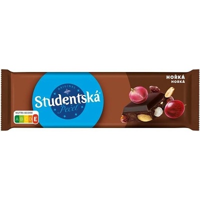 Orion Študentská pečať Horká čokoláda s arašidmi, želé a hrozienkami 250 g