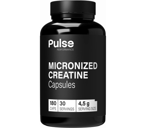 Pulse Performance Micronized Creatine Capsules 180 kapsúl