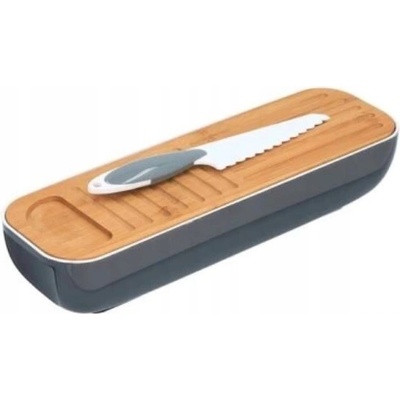 Elitehoff EH-6004 Chlebník 40x12,5 cm s nožem šedý