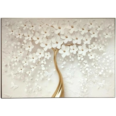 Bondecor Obraz tisk na papír lepený na MDF desku, 70x100 cm, Zlatý strom