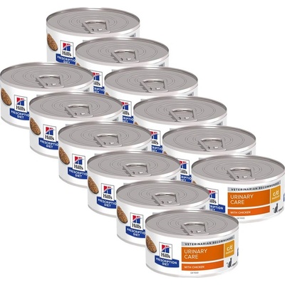 Hill's Hill s Prescription Diet Feline c/d MultiCare нарязано пиле 12 x 156 г