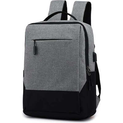DeTech Batoh pro notebook Power Backpack BP-04, 15.6", šedá