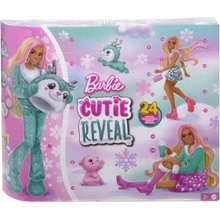 Mattel Barbie Cutie Reveal adventný kalendár s bábikou 2024 24 prekvapení HJX76