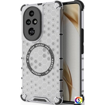 Huawei Honor 200 Pro 5G Силиконов Калъф Honeycomb TPU и Протектор