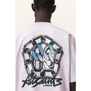 AllSaints тениска basic мъжка с добавен лен AFFIX (M040PE) - answear - 144,71 лв