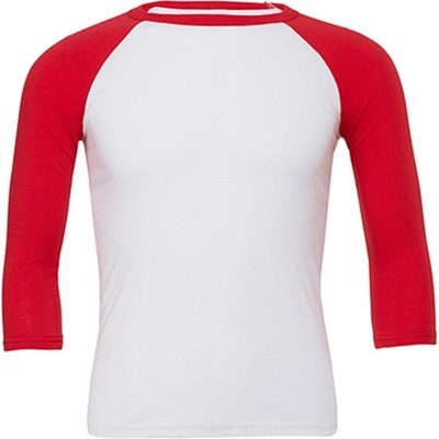 Canvas tričko s 3/4 rukávom CV3200 white