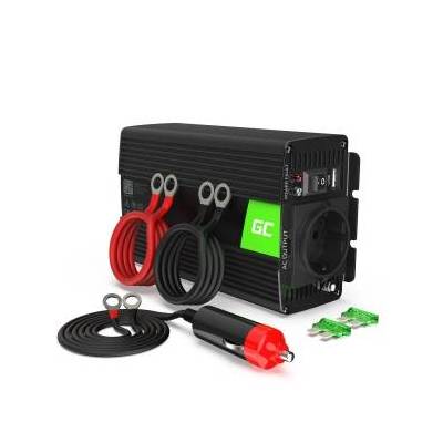 Green Cell KFZ Spannungswandler Power Inverter 12V > 230V 500/1000W Black