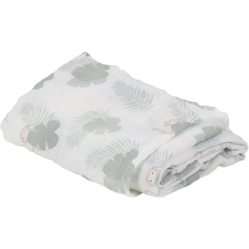 Bonjourbebe Муселинова пелена Bonjourbebe - M. Monkey, Hunter Green, 120 x 120 cm (32MM44)