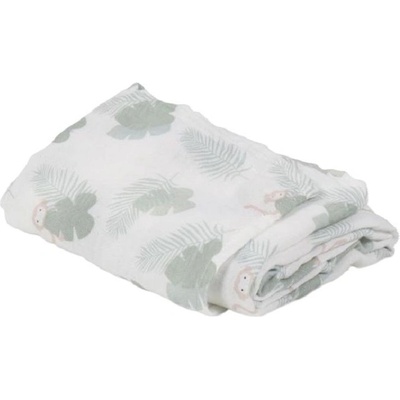 Bonjourbebe Муселинова пелена Bonjourbebe - M. Monkey, Hunter Green, 120 x 120 cm (32MM44)