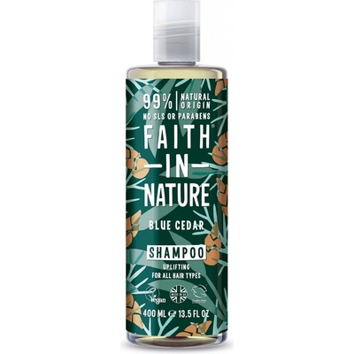 Faith in Nature For men přírodní šampon Bio Modrý cedr 400 ml