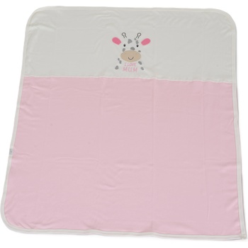 Cangaroo Бебешко одеяло Cangaroo - Mum's Giraffe, 90 х 100 cm, розово (111710)