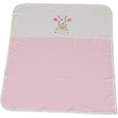 Cangaroo Бебешко одеяло Cangaroo - Mum's Giraffe, 90 х 100 cm, розово (111710)