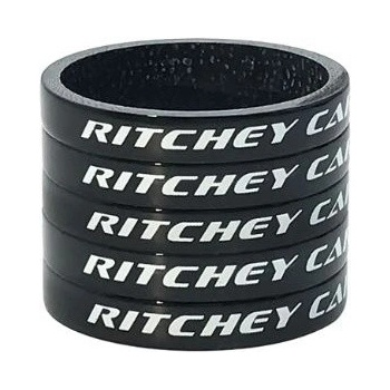 Podložky Ritchey WCS Carbon Black UD Glossy 5 x 5 mm