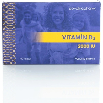 Slovakiapharm Vitamín D3 2000 IU mol 60 kapsúl