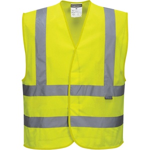 Portwest hi-vis c370 / Светлоотразителна мрежеста жилетка - hv жълта s/m (c370yers/m)