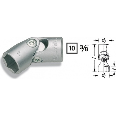Nástrčné klíče s kloubem 6-hr. 880G-11 Hazet