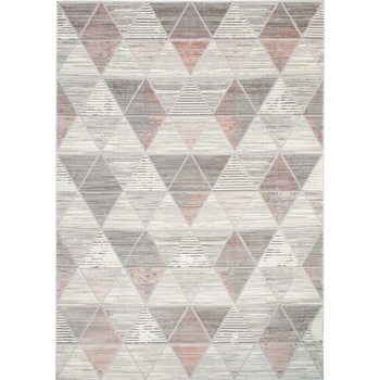Modern Rugs Hane 460P světle šedý a tmavě růžový
