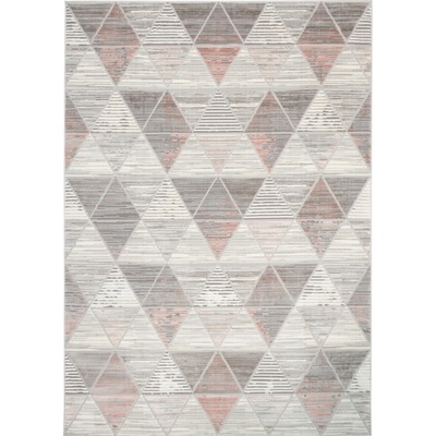 Modern Rugs Hane 460P světle šedý a tmavě růžový