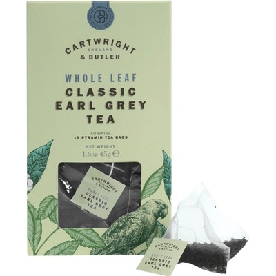 Cartwright & Butler Classic Earl Grey Tea Černý čaj Earl Grey v pyramidových sáčcích 15 ks