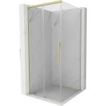 Mexen Rox плъзгаща се душ кабина 90 x 90 см, прозрачна, златно матирана - 8C2-090-090-55-00 (8C2-090-090-55-00)