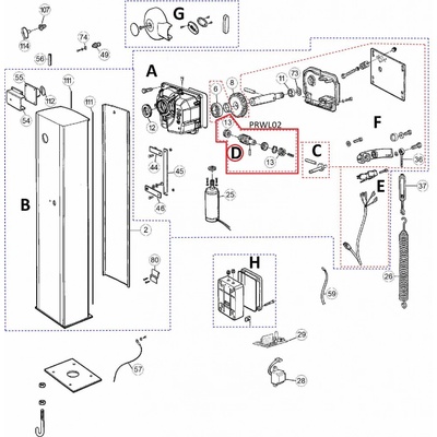 PRWL02 kit prevodov pre WIDEM/L a WIL4/6
