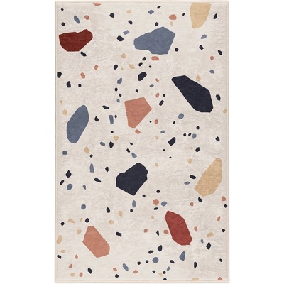 Mila Home Кремав килим подходящ за пране 60x100 cm Cracked Terrazzo - Mila Home (HKG-MMN-Colorful-021-60x100)