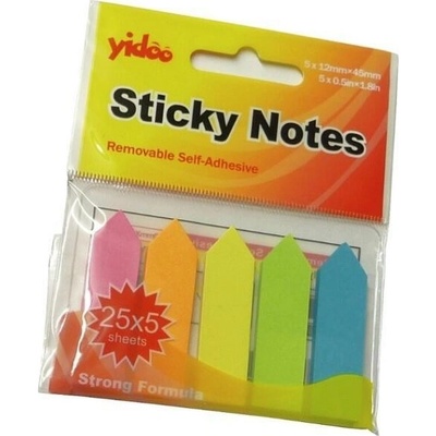 Notes Y neon 45x12 mm, 5 barev – Zboží Dáma