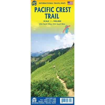 mapa USA Pacific Crest Trail 1:900 tis.