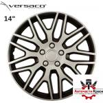 Versaco Тасове за джанти 14'' Versaco Dakar Silver/Black (56151) - avtochastikrasi