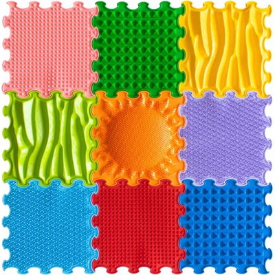 ORTOTO Set ortopedických podlah - Duhová masáž 9 ks