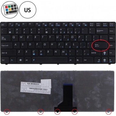 Asus kompatibilní 04GN0N1KUS00-2 klávesnice na notebook CZ/SK černá