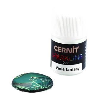 Cernit Sparkling Colored Powder Полимерна глина Duo Viola Fantasy 2 g (CE6130002002C)