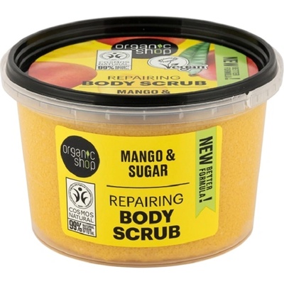 Organic Shop Скраб за тяло Mango & Sugar, 250 ml