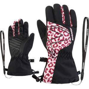 Ziener Детски ръкавици Ziener Kid's Laval AS AW Gloves - Black / Red Leo - размер 3, 5 (EU) (202-4968-1112)