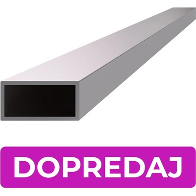 DOPREDAJ profil 40 x 20 x 2 x 2000 mm, brúsená AISI 304