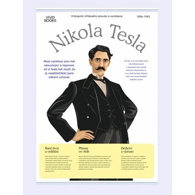 Plátěný obraz Nikola Tesla 420 × 594 mm