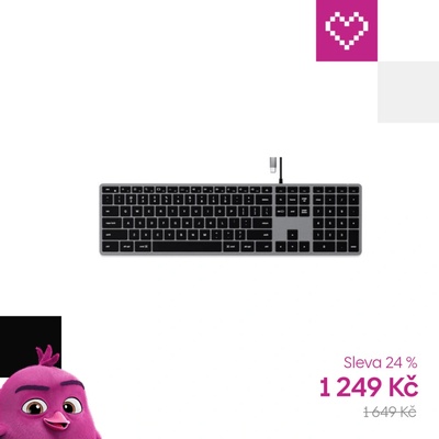 Satechi Slim W3 USB-C BACKLIT Wired Keyboard ST-UCSW3M