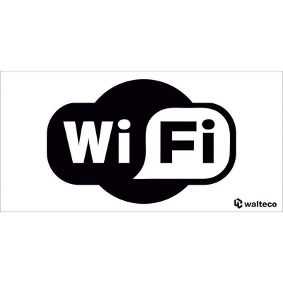 Walteco Označení wi-fi, 100x50mm, samolepka Množství: 1 ks , 20097