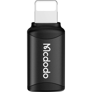 Mcdodo OTG адаптер (OT-7680) - Mcdodo - Type-C към Lightning, алуминиева сплав, зареждане и синхронизация, 3A - Черно