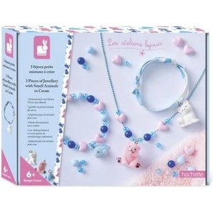 Janod Atelier Креативен комплект Изработка на бижута с малки животни 3 бр (J09184)