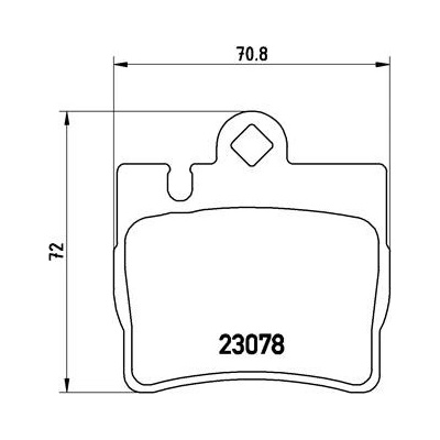 BREMBO Sada brzdových platničiek kotúčovej brzdy P50042