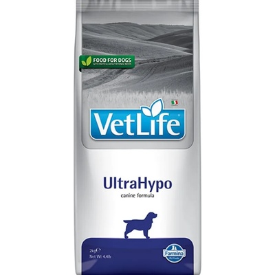 Vet Life UltraHypo - диета с хидролизирани протеини за кучета с хранителни алергии 2kg