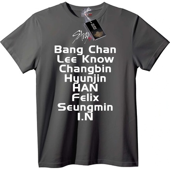 NOONEBRAND Тениска Членове на Stray Kids - 2XL, Black