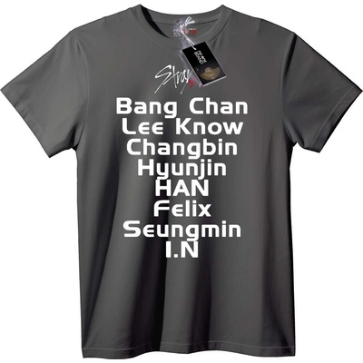 NOONEBRAND Тениска Членове на Stray Kids - 2XL, Black