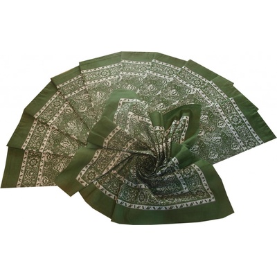 Etex Bavlněný šátek velký zelený květovaný – Hledejceny.cz