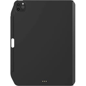 SwitchEasy CoverBuddy Case - поликарбонатов кейс (с отделение за Apple Pencil 2) за iPad Pro 12.9 (2020) (съвместим с Apple Smart Keyboard, Smart Folio) (черен)