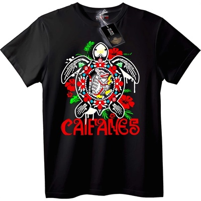 NOONEBRAND Тениска Костенурка Caifanes урбан - M, Black