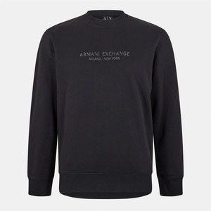 Giorgio Armani Блуза Armani Exchange Mens Crew Sweatshirt - Black UC001