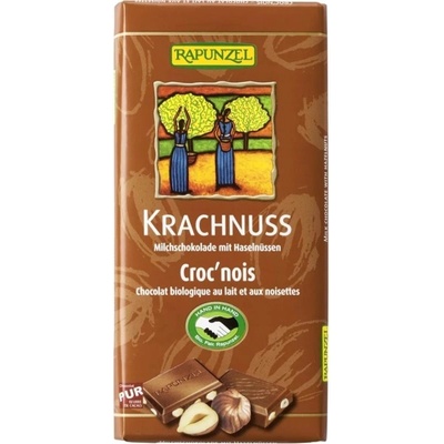 RAPUNZEL Bio mléčná čokoláda s celými oříšky 100 g