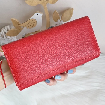 Image 1 of Портмоне Естествена Кожа Light Red - Модел L5231